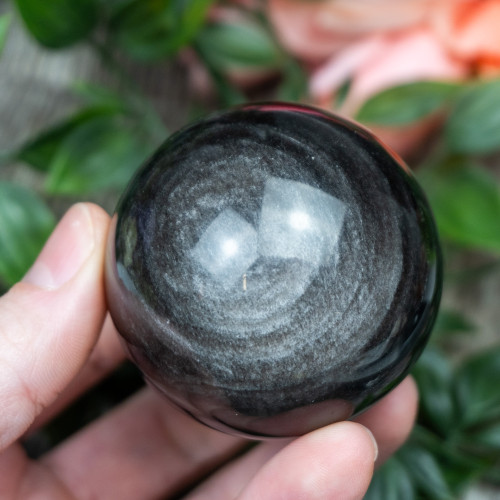 Silver Sheen Obsidian Sphere #5