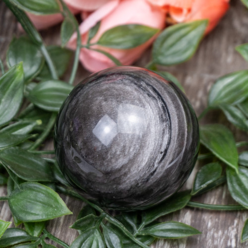 Silver Sheen Obsidian Sphere #5