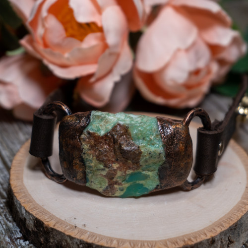 Raw Chrysophrase Bracelet