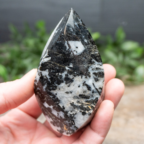 Tourmalinated in Quartz Flame #4