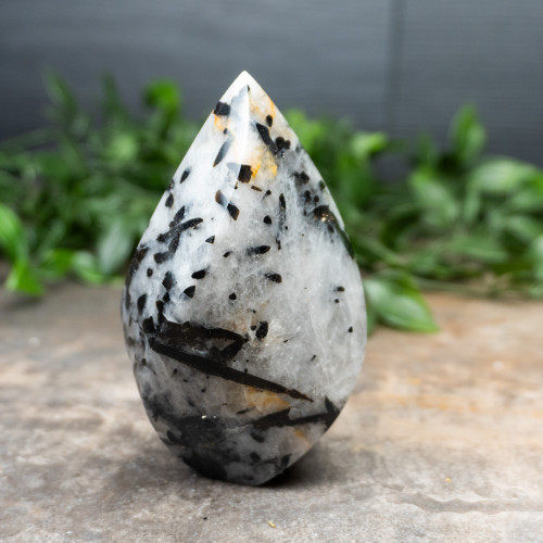 Tourmalinated in Quartz Flame #3