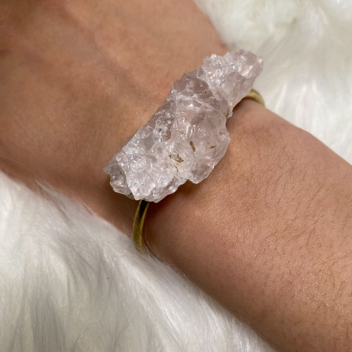 Large Rose Quartz Bracelet
