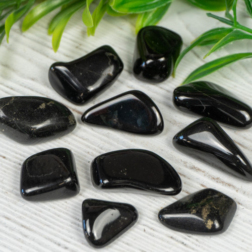Lemurian Black Jade Tumbled
