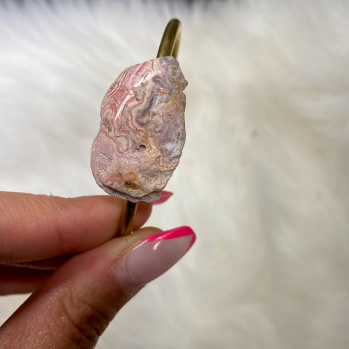 Rhodochrosite #3 Bracelet (Gold)