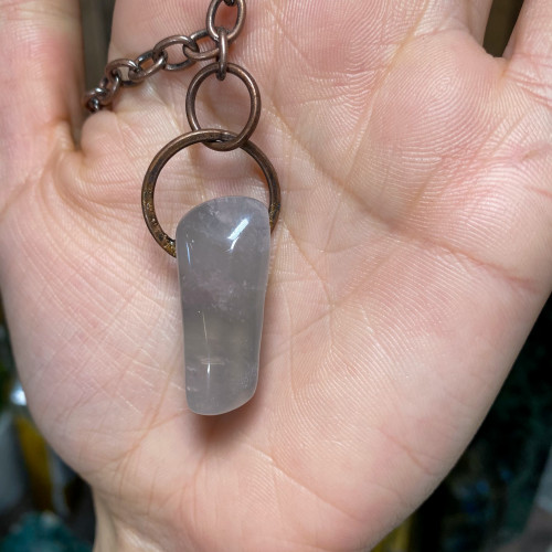 Polished Rose Quartz Pendant