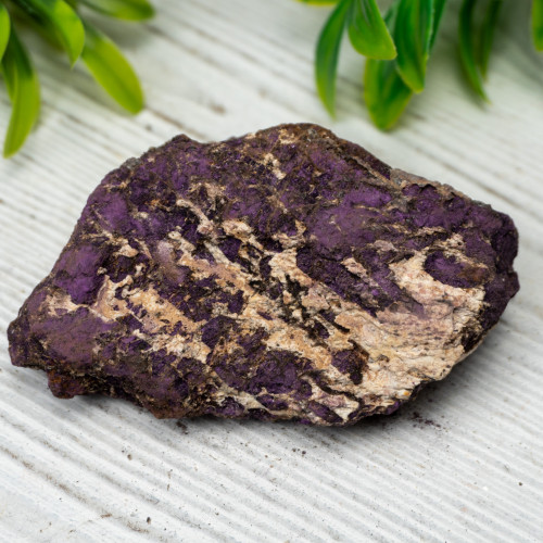 Purpurite on Quartz #10