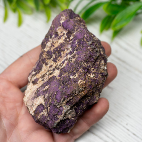 Purpurite on Quartz #10