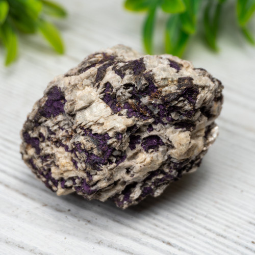 Purpurite on Quartz #9