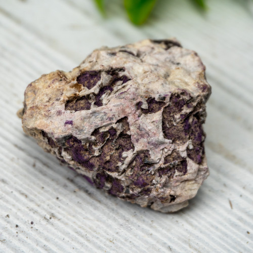 Purpurite on Quartz #8