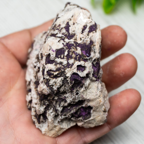 Purpurite on Quartz #7