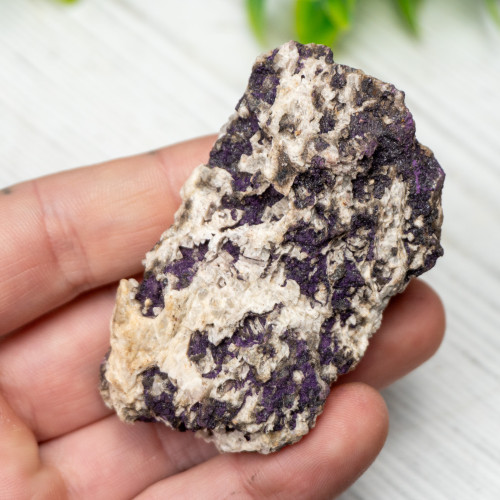 Purpurite on Quartz #6