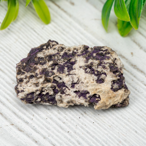 Purpurite on Quartz #6