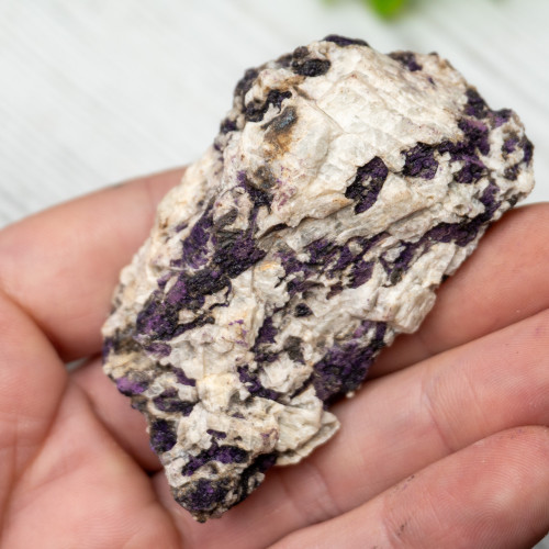 Purpurite on Quartz #6