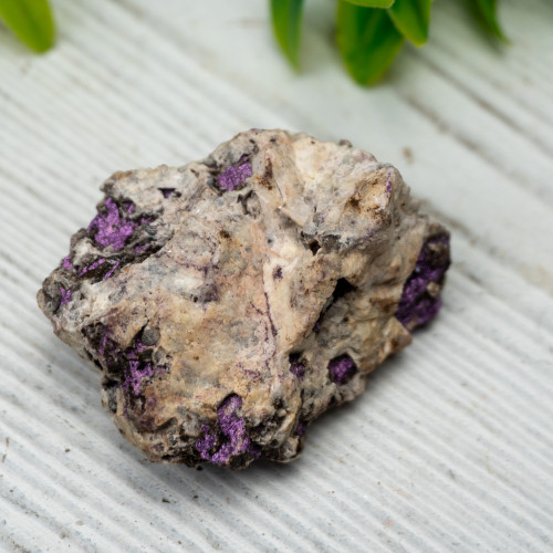 Purpurite on Quartz #5