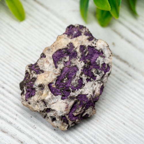 Purpurite on Quartz #5