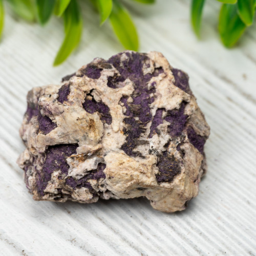 Purpurite on Quartz #4