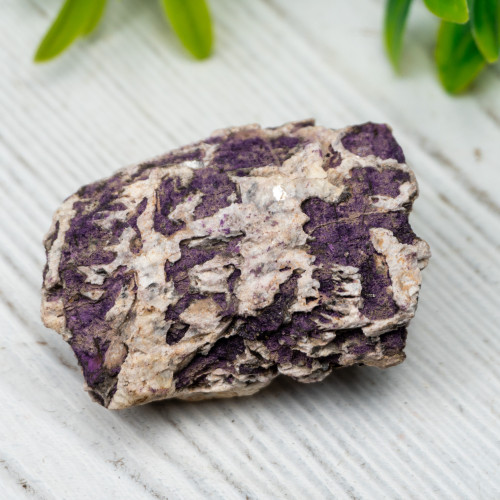 Purpurite on Quartz #4