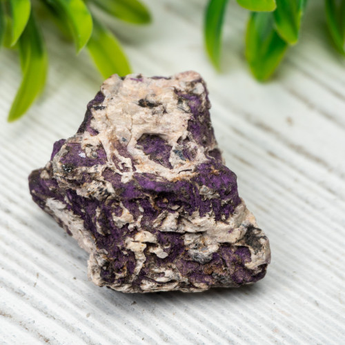 Purpurite on Quartz #3