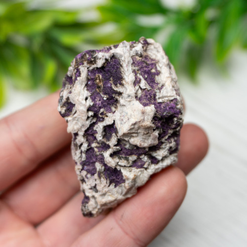 Purpurite on Quartz #2