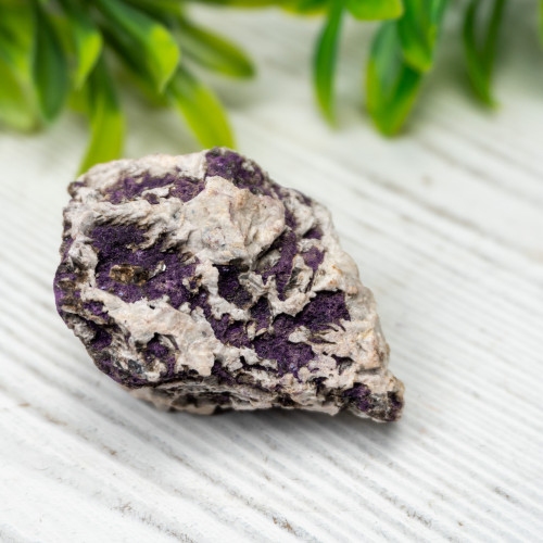 Purpurite on Quartz #2