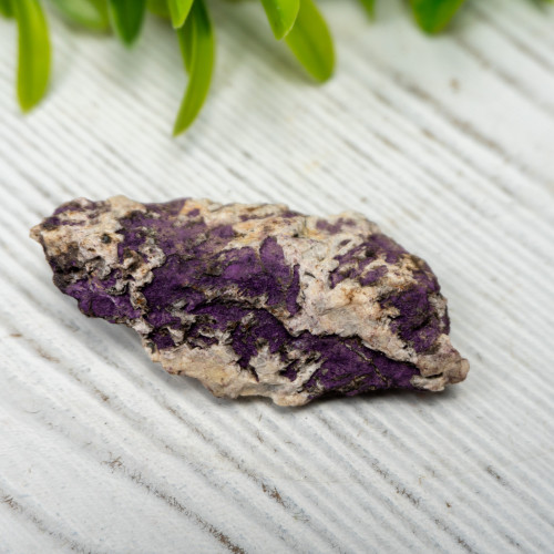 Purpurite on Quartz #1