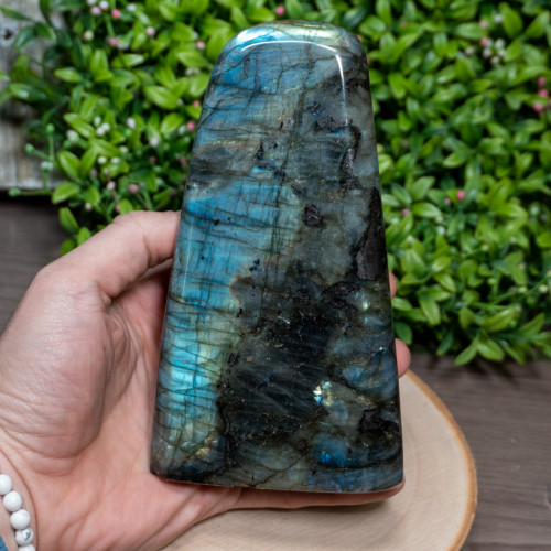 Polished Cut Base Labradorite #1