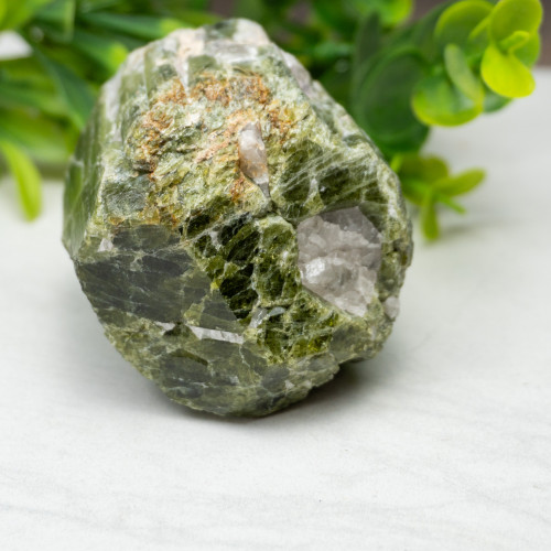Green Tourmaline Over Quartz (Natural) #3