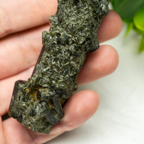 Druzy Green Tourmaline on Green Tourmaline #1