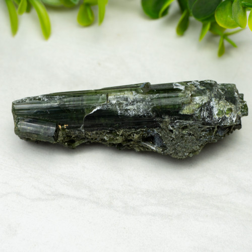 Druzy Green Tourmaline on Green Tourmaline #1