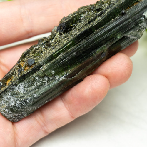 Druzy Green Tourmaline on Green Tourmaline #1