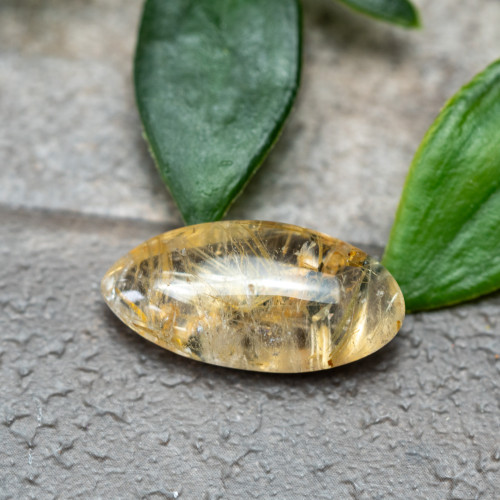 Rutile in Quartz Cabachon #3