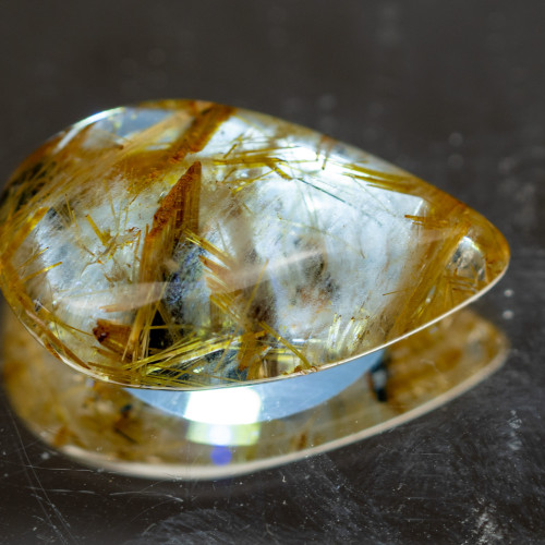 Rutile in Quartz Cabachon #2