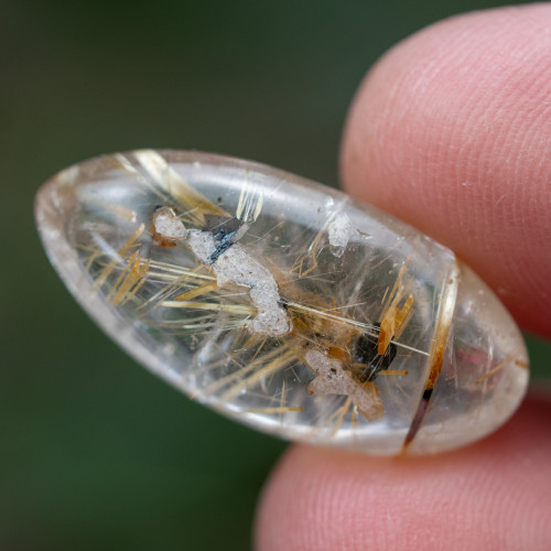 Rutile in Quartz Cabachon #3