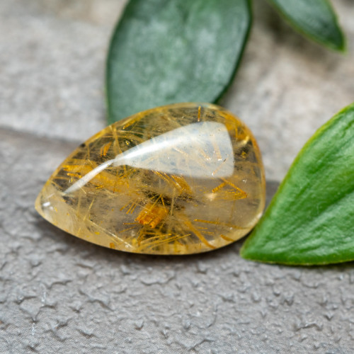 Rutile in Quartz Cabachon #1