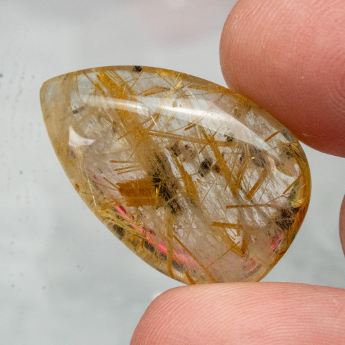 Rutile in Quartz Cabachon #1