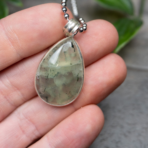 Prehnite and Epidote Necklace #1