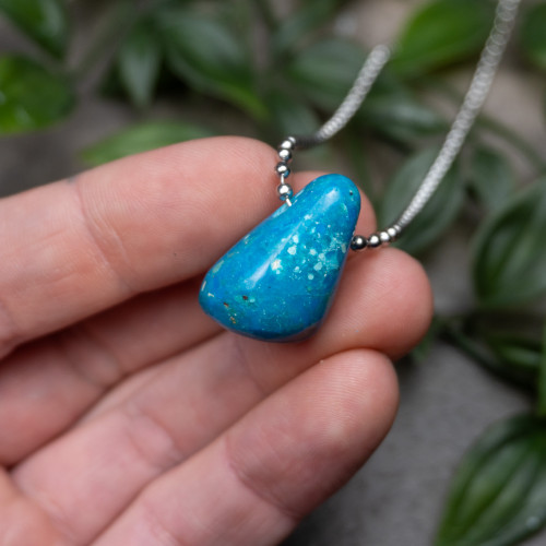 A+ Andean Blue Opal Necklace #2