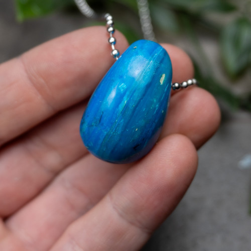 A+ Andean Blue Opal Necklace #1