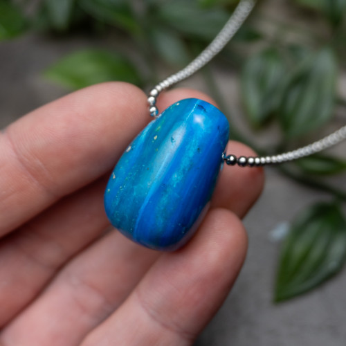 A+ Andean Blue Opal Necklace #1