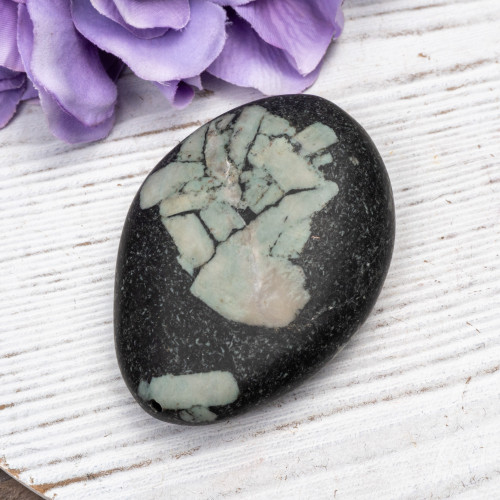 Chinese Writing Stone Polished #1