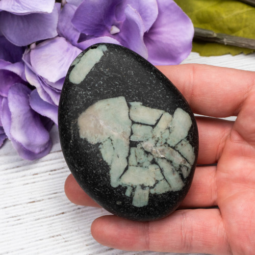 Chinese Writing Stone Polished #1