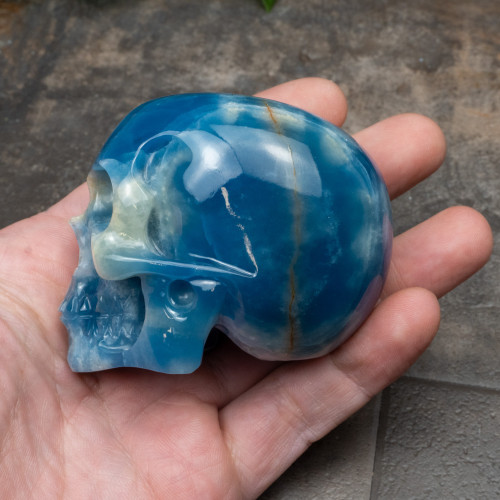 Blue Onyx Skull #1