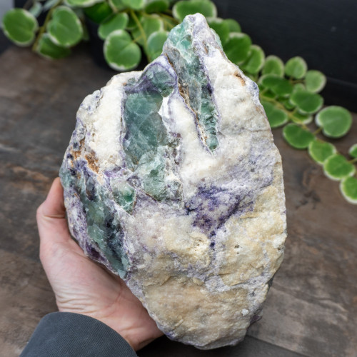 XL Green and Purple Fluorite #1