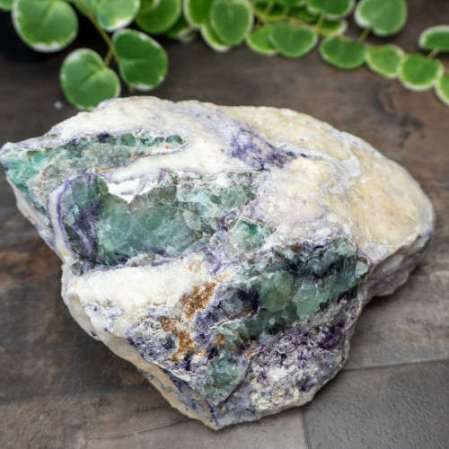 XL Green and Purple Fluorite #1