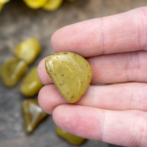 A+ Yellow Opal Tumbled