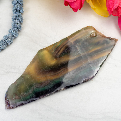 Rainbow Fluorite Slab #1