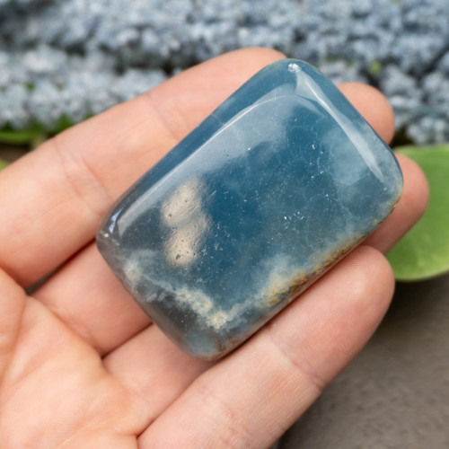 Blue Onyx Palmstone #10