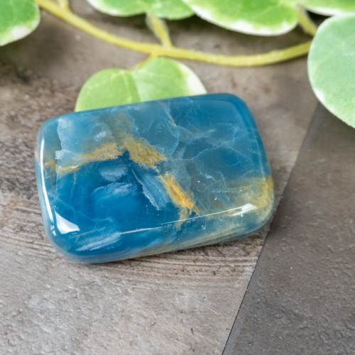 Blue Onyx Palmstone #8