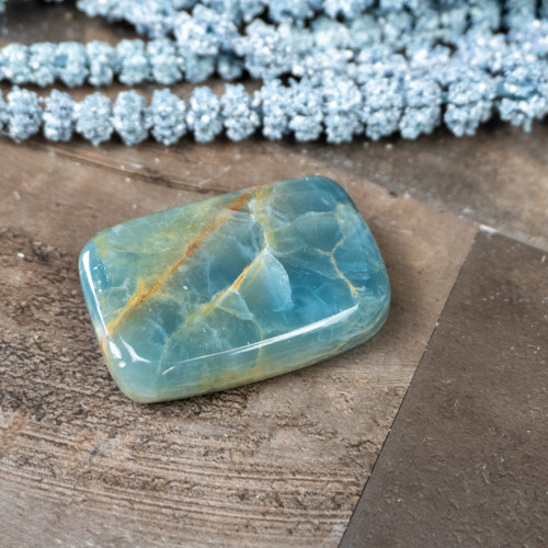 Blue Onyx Palmstone #2