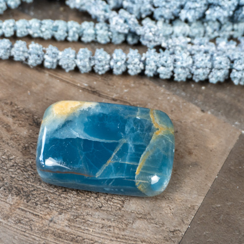Blue Onyx Palmstone #1